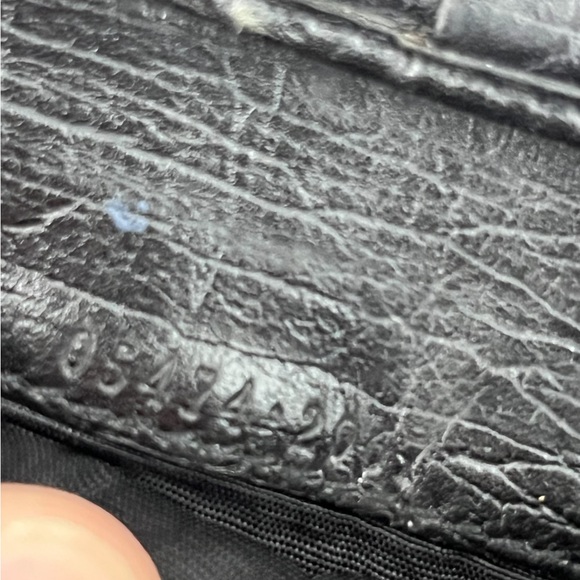 Gucci Jackie Signature Black GG Canvas Compact Wallet Black Leather Trim Used - Picture 4 of 13
